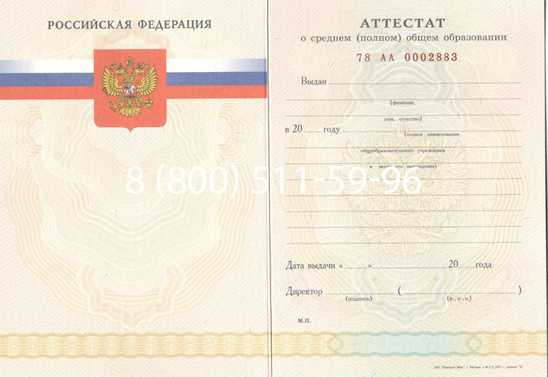 Купить Аттестат за 11 класс 2007-2010 годов в Владимире Купить Аттестат за 11 класс 2007-2010 годов в Владимире