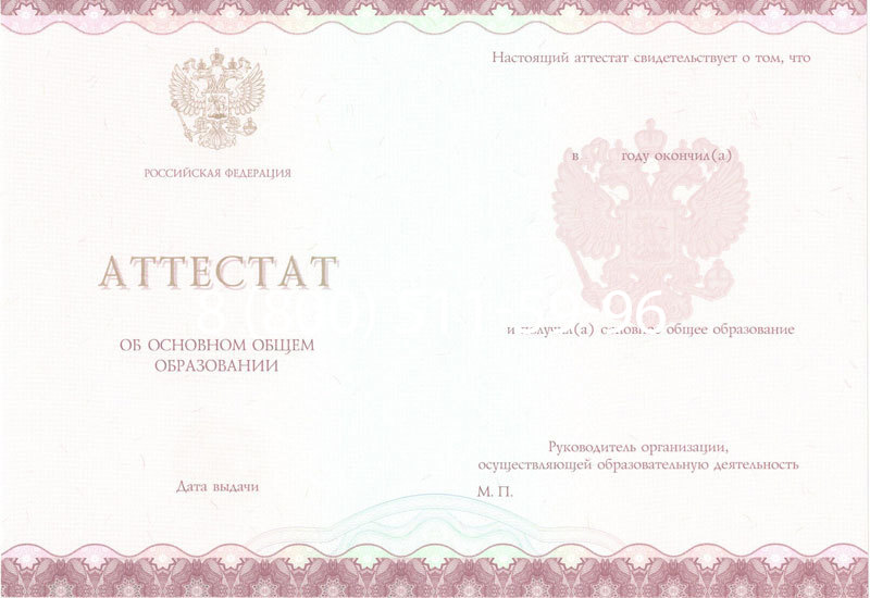 Купить Аттестат за 9 класс 2014-2024 года в Владимире Купить Аттестат за 9 класс 2014-2024 года в Владимире